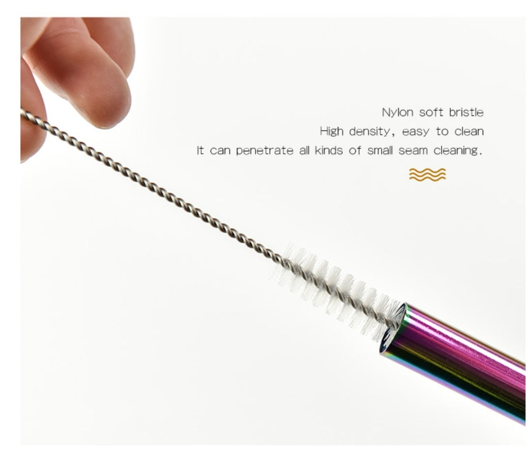 Classic Silver Metal Straws
